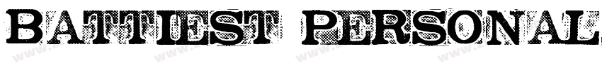 Battiest Personal字体转换